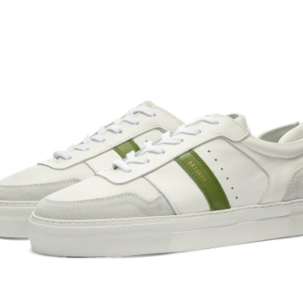 Axel Arigato Platform Stripe Sneaker - White & Green  SZ 37